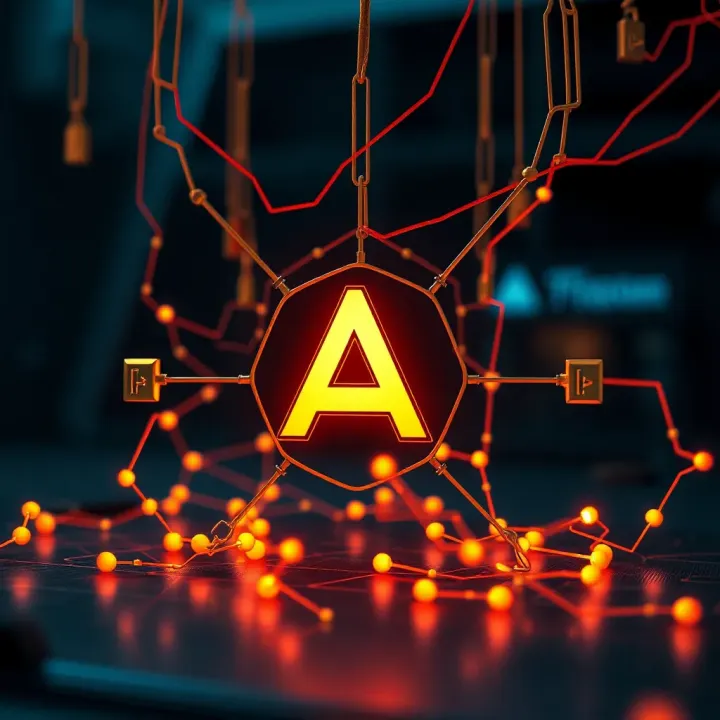 Conceptual illustration of blockchain technology and its impact on Aptos adoption and innovation
