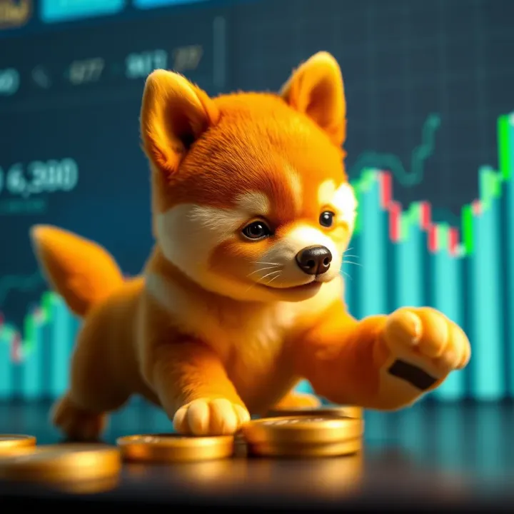 Graph showing the potential future price trends of Baby Doge Coin with upward and downward movements