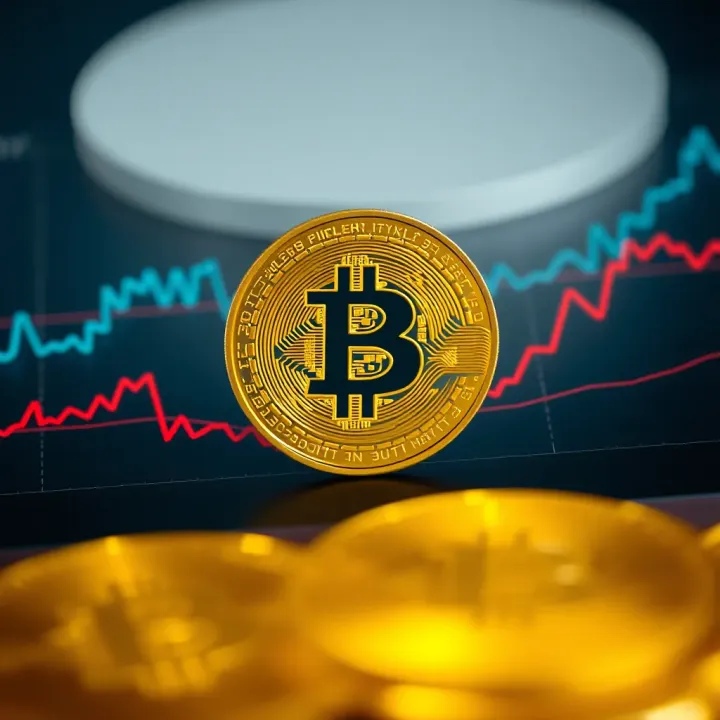 Graph showing Bitcoin's price fluctuations and growth trends over time