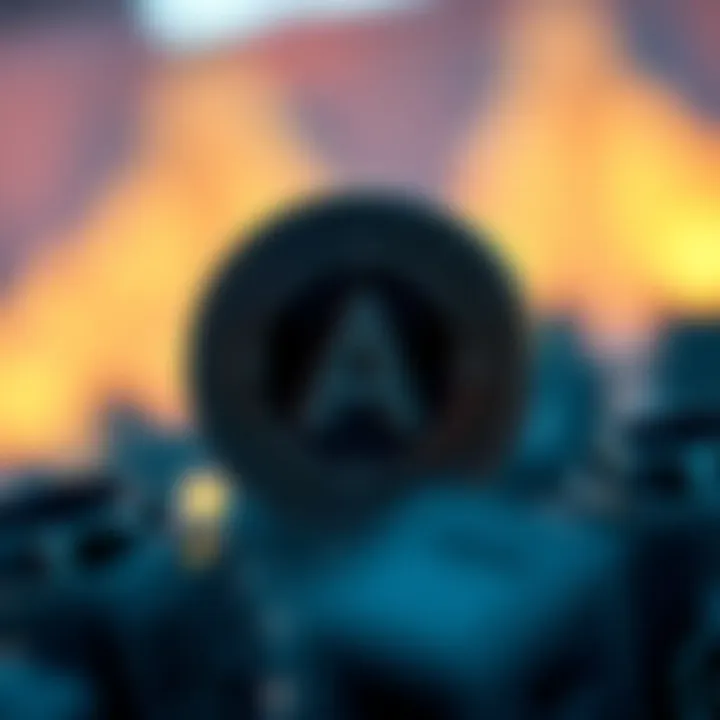 Illustration of blockchain technology integration and updates impacting Aave coin