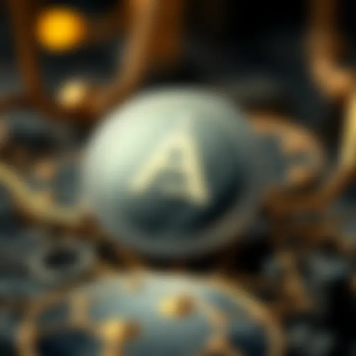 Illustration of blockchain technology and digital currency concepts related to Aevo Coin