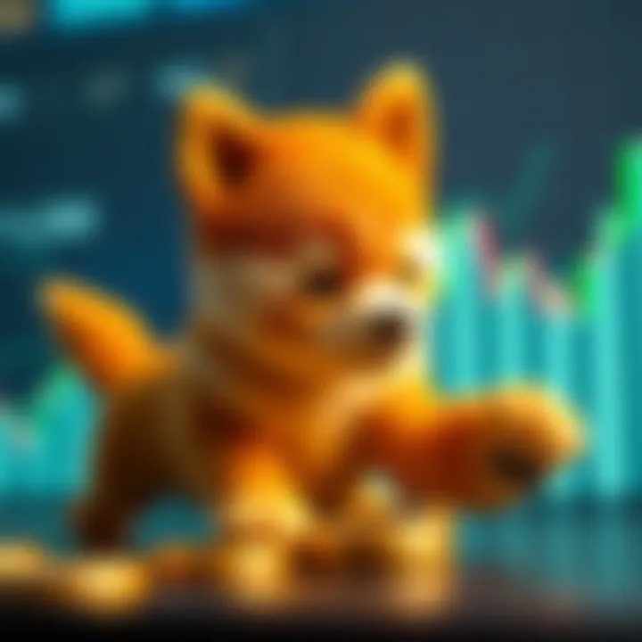 Graph showing the potential future price trends of Baby Doge Coin with upward and downward movements