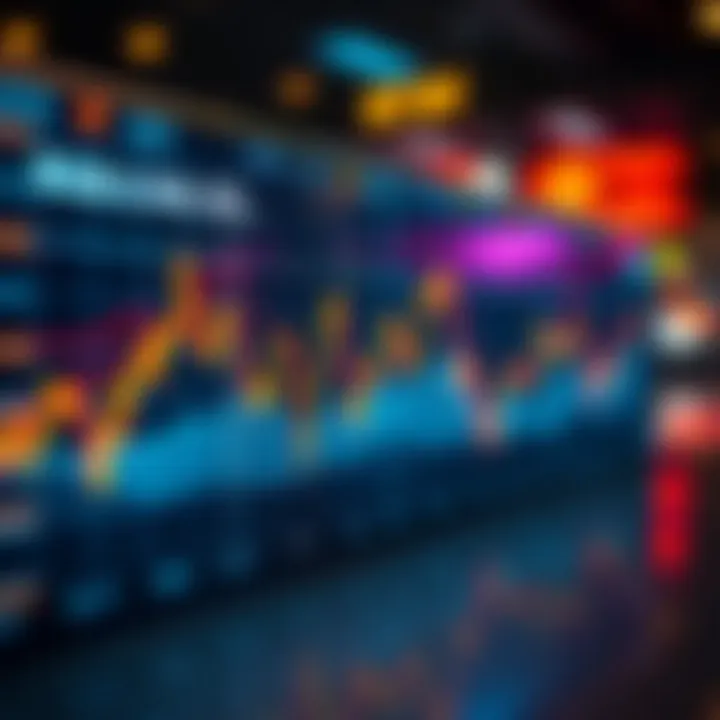 Graph showing BGB price fluctuations over time with market trend indicators