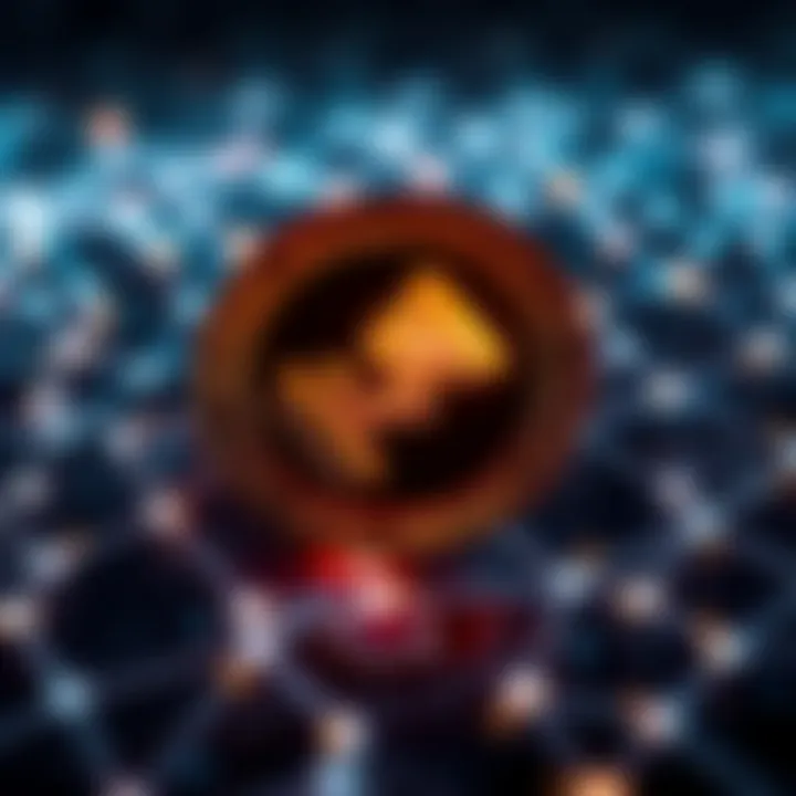 Digital representation of blockchain technology and network connectivity