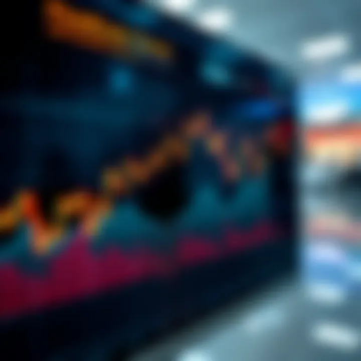 Graph showing global financial market trends with highlighted CFD trading zones