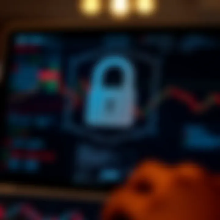 Secure login interface illustrating safety measures for online trading platforms