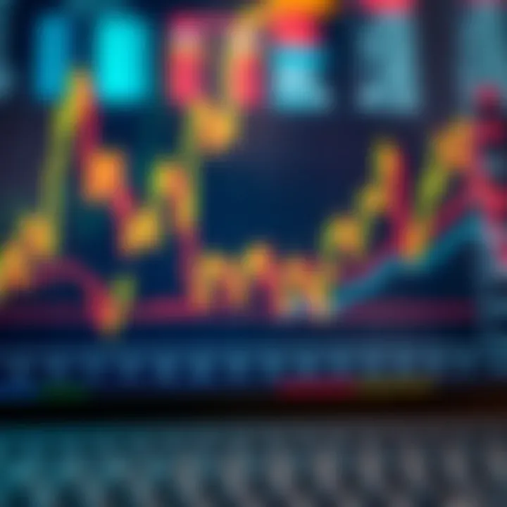 Graph showing fluctuating financial market trends representing CFD trading dynamics