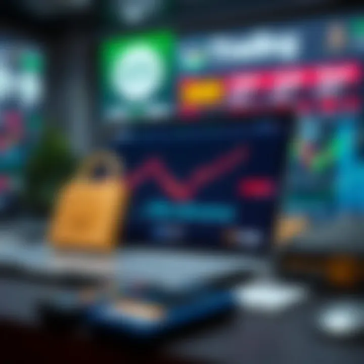 Illustration of secure payment methods and digital wallet options for online trading in Pakistan