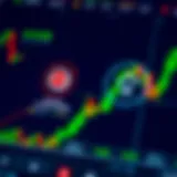 Illustration of risk management tools like stop-loss and diversified portfolio icons on a trading interface