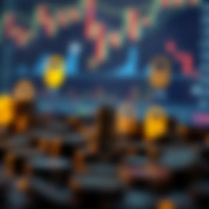 Conceptual graphic depicting risk management strategies in forex trading with protective icons and currency elements