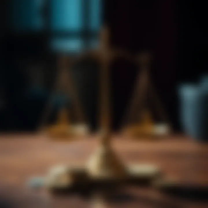 Balancing Gambling Concerns and Shariah Law in Prize Bond Investments Graphic depicting a balance scale weighing concepts of gambling and Shariah law