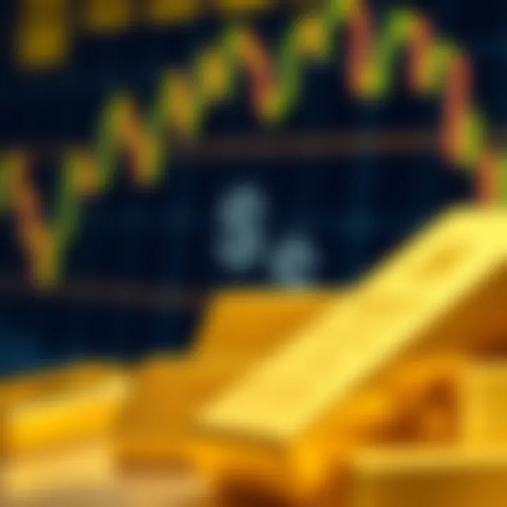 Illustration of gold bars with a US dollar currency symbol overlay