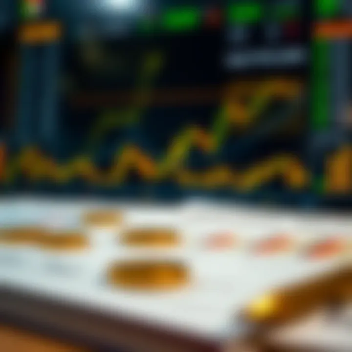 Regulatory documents and charts representing market oversight and challenges in gold trade