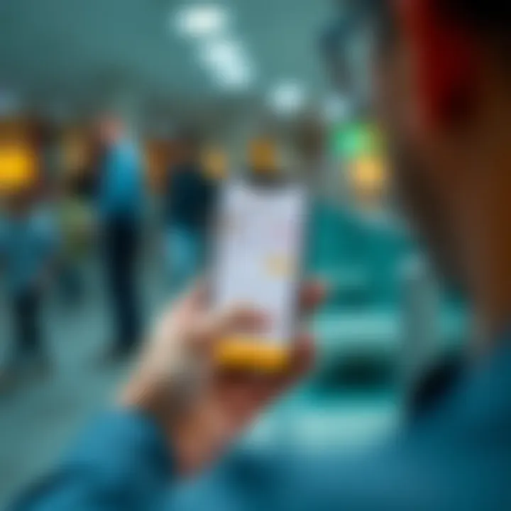 User navigating Binance app on smartphone to initiate withdrawal