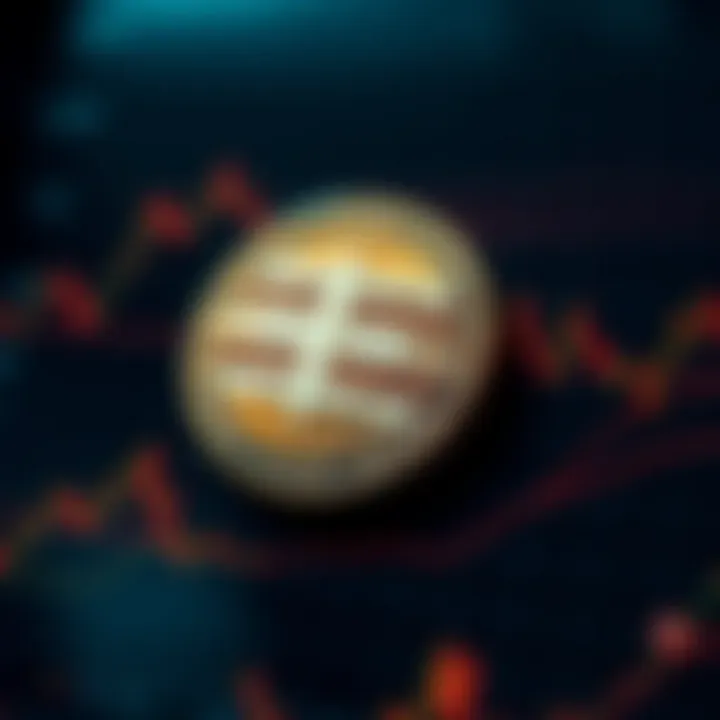 Graph illustrating Jupiter Coin price fluctuations over time with market trend indicators