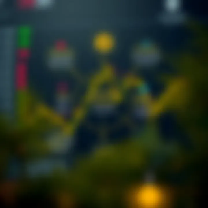 Diagram showing factors influencing digital currency market dynamics and investment risks