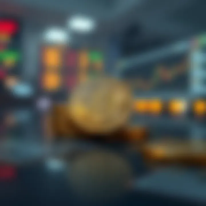Illustration of blockchain technology and economic indicators impacting PHB coin in Pakistan