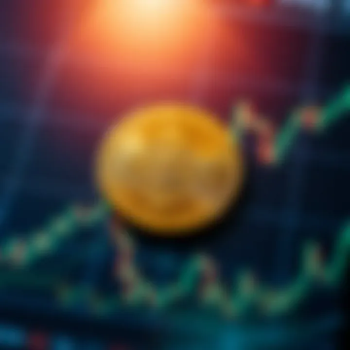 Graph displaying PHB coin price trends and market fluctuations