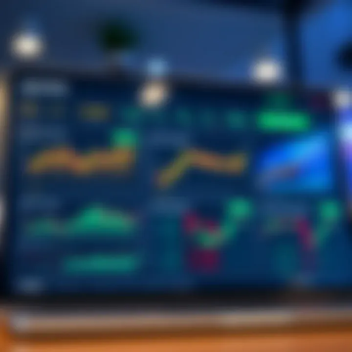 Dashboard showcasing various trading options and real-time market data available on Quotex platform