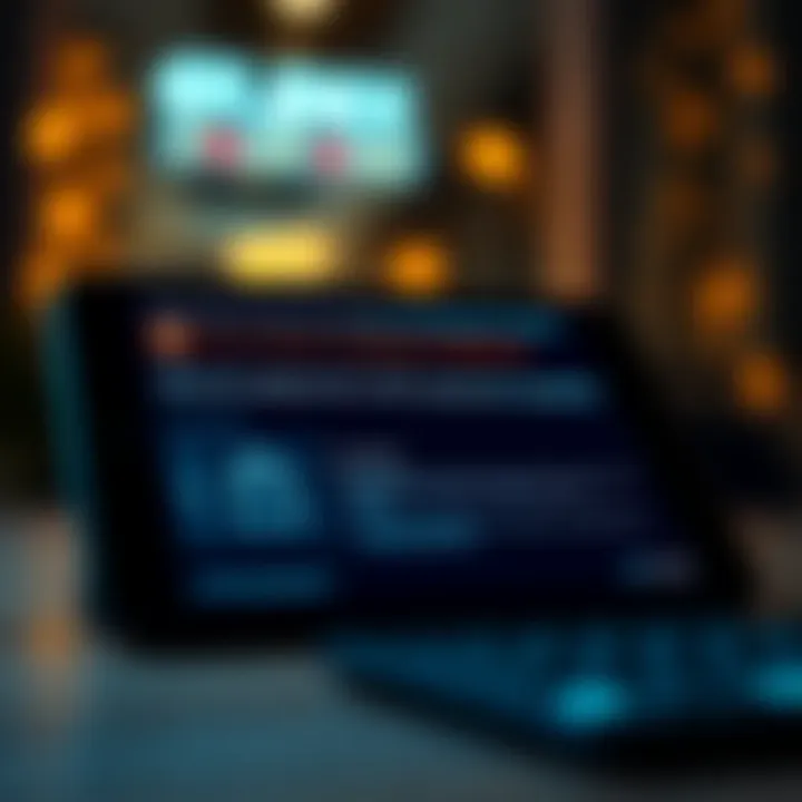 Secure password management tips displayed on a digital device