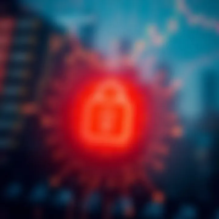Secure digital lock icon symbolizing protection in mobile trading platforms