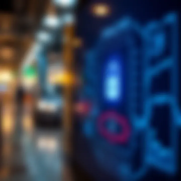 Secure login screen with biometric authentication for a trading application