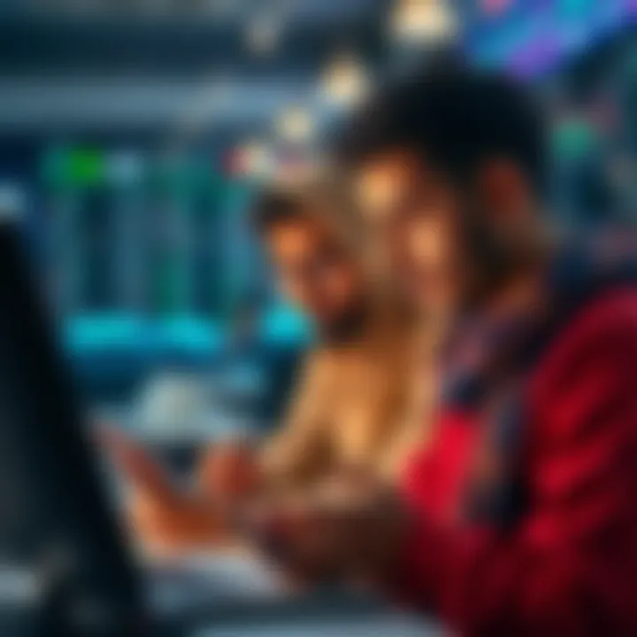 Pakistani traders engaging through a mobile trading chat group with global market data