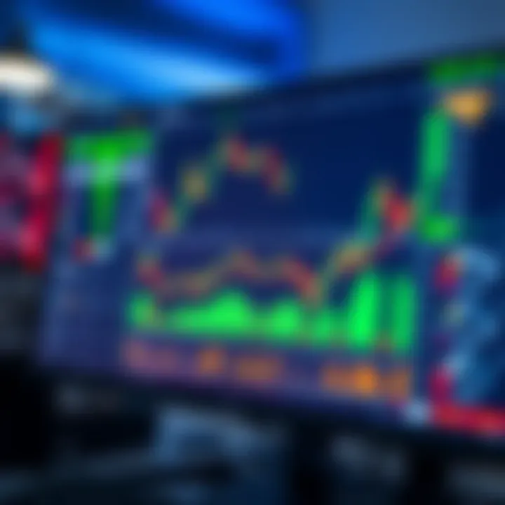 Interactive chart displaying binary options trends and data analytics on a digital platform