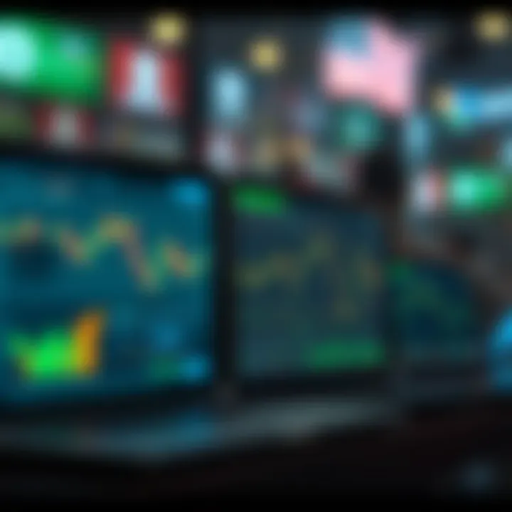 Key Online Trade Platforms in Pakistan Digital devices showcasing popular online trade platforms used in Pakistan