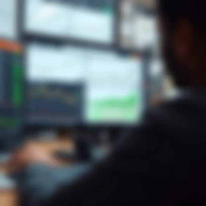 Interface of Quotex demo platform showing trading charts and options for practice trading