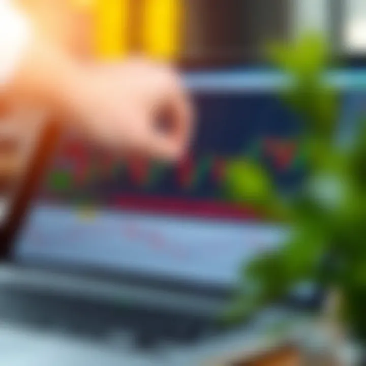 Graphic showing various essential chart patterns used in financial trading and investing