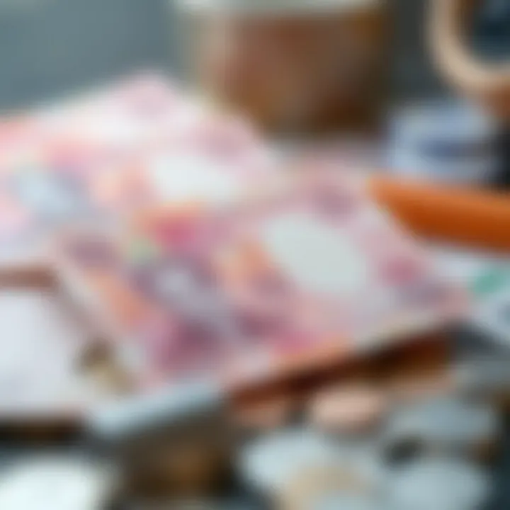 Illustration of economic factors including inflation and government policies influencing currency investment