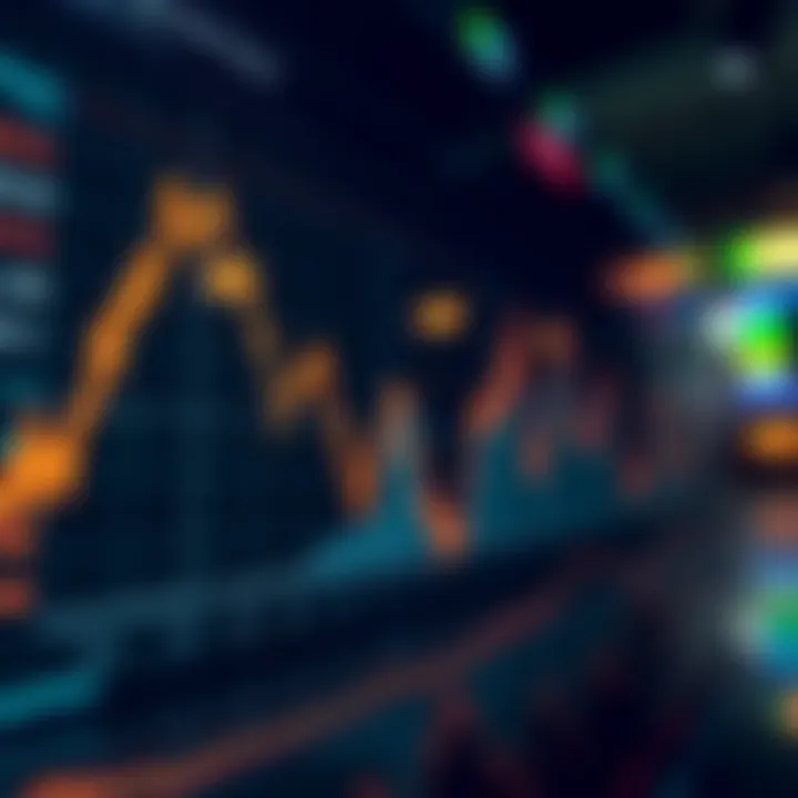 Graph showing fluctuating exchange rates between Pakistani Rupee and foreign currencies