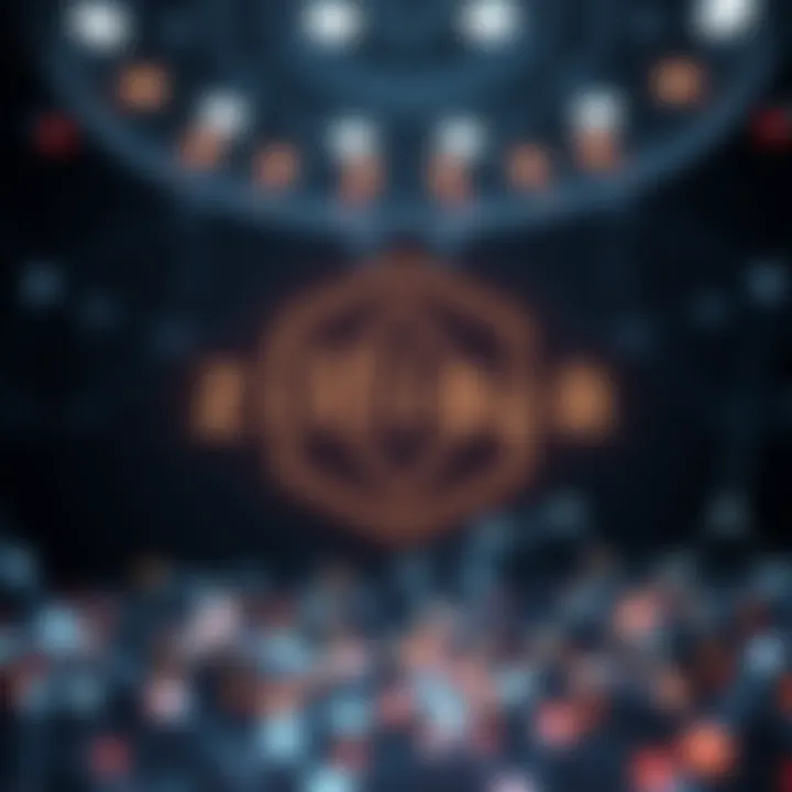 Technological Developments in Zilliqa's Blockchain Network Visual representation of blockchain technology and network connections symbolizing Zilliqa's technological advancements