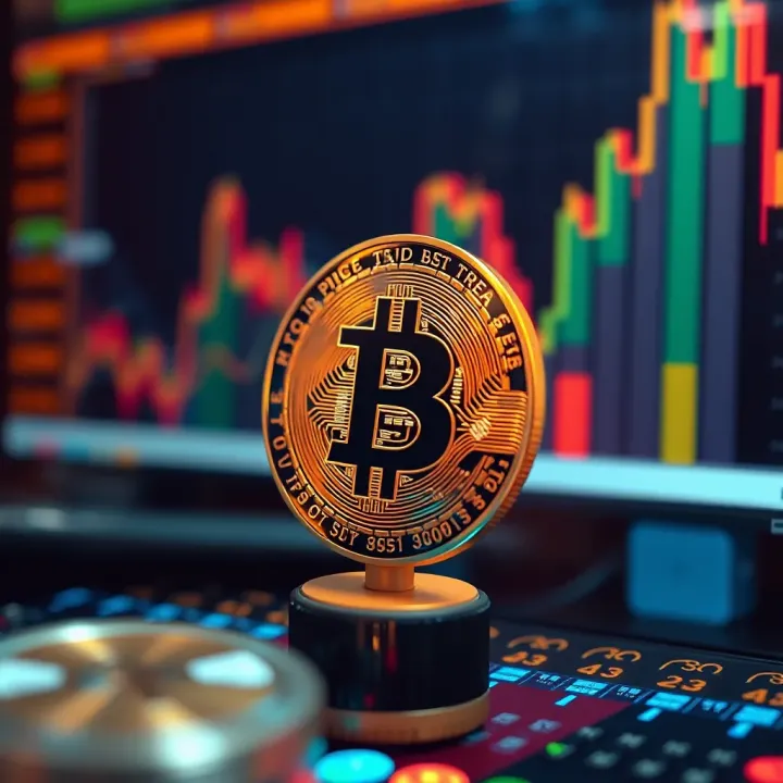 Visualization of key factors and expert forecasts affecting Bitcoin's future price movements