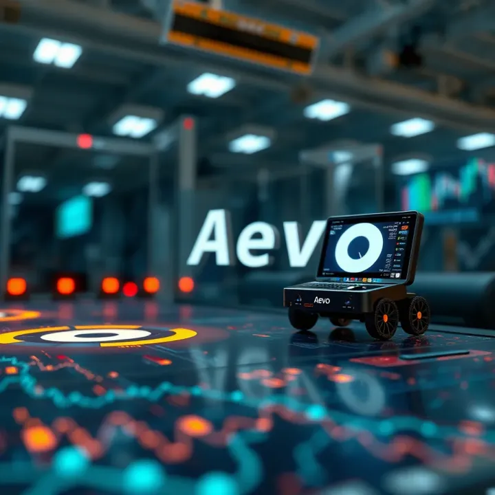 Digital illustration of Aevo technology and innovation highlights