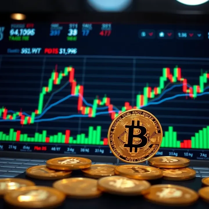 Visual representation of cryptocurrency trading charts and digital currencies tailored for Pakistani market