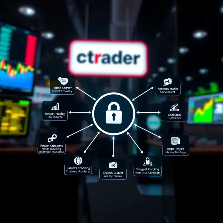 Diagram illustrating account types and security protocols available on cTrader for Pakistani traders