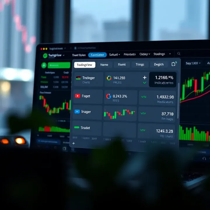 Customization panel of TradingView charts highlighting options for adjusting indicators and chart types on Deriv