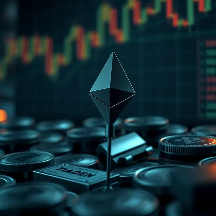 Illustration of factors influencing Ethereum price including market sentiment and expert forecasts