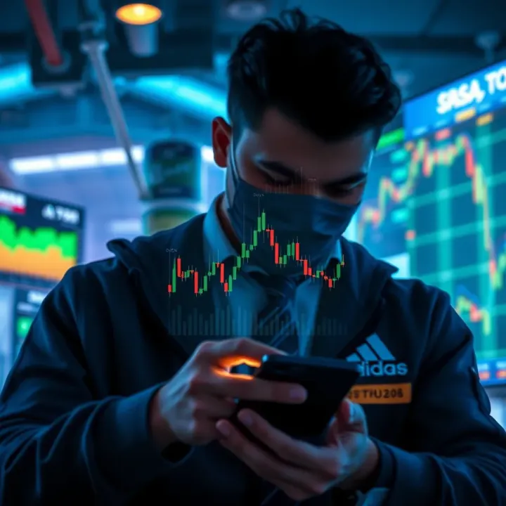 Conceptual illustration of secure and risk-free trading with digital platforms