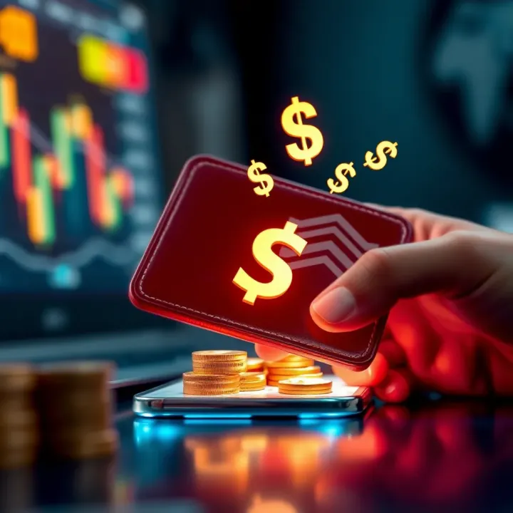 Illustration of a digital wallet with currency symbols representing free real money opportunities