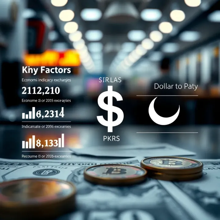 Illustration showing factors influencing currency exchange including economic indicators and government policies