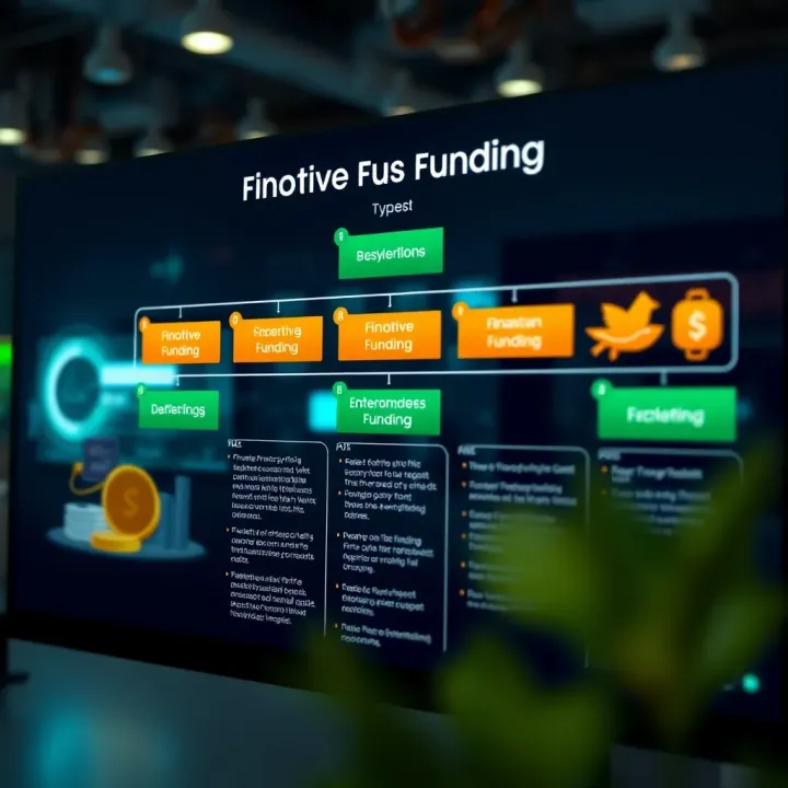Flowchart outlining the different types of Finotive Funding options available in Pakistan