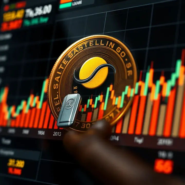Graph showing Spell Coin price fluctuations over time with highlighted market trends