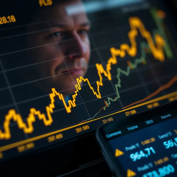 Graph showing trends and fluctuations in gold prices within Pakistan's financial market
