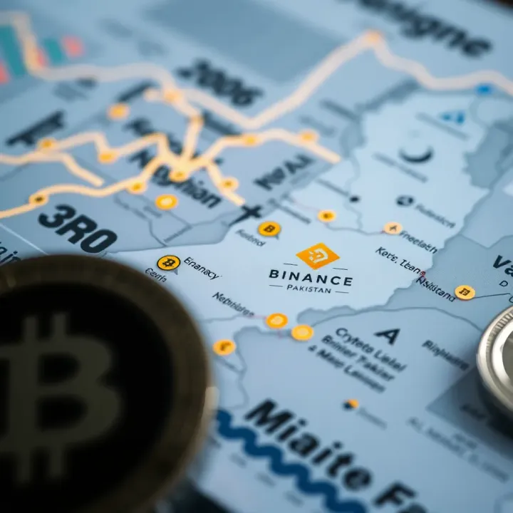 Map of Pakistan highlighting cryptocurrency regulations and financial institutions