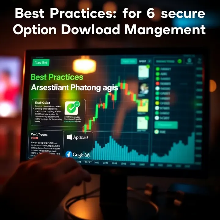 Visual guide showing best practices for secure and efficient option download management