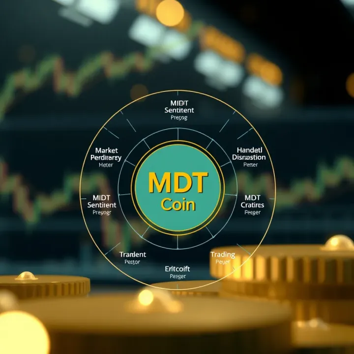 Factors Influencing MDT Coin Value and Future Forecast Diagram illustrating factors affecting MDT Coin value including market sentiment and technical indicators