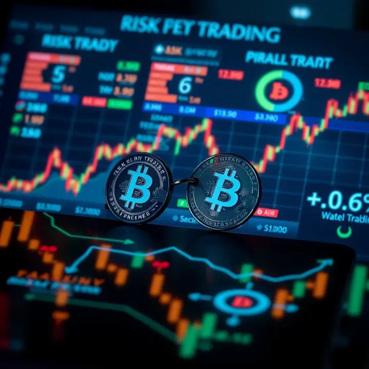 Conceptual graphic showing risk management and legal factors in cryptocurrency trading in Pakistan